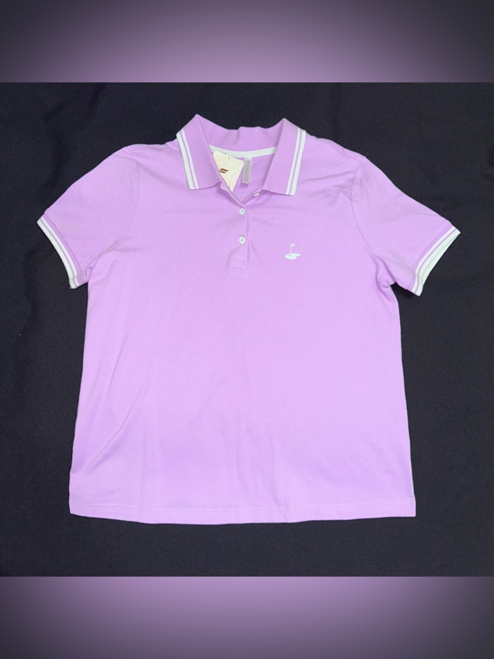 Fabletics golf Polo Shirt ladies size large NWT purple